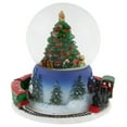 thumbnail image 5 of Northlight Rotating Train And Christmas Tree Musical Animated Snow Globe - 6.25", 5 of 6