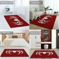thumbnail image 2 of Red Spider Web Black Cartoon Carpet for Home Decoration Soft Comfy Rugs for Bedroom Living Room Bathroom Entrance Non-slip Comfort Mat, 2 of 7