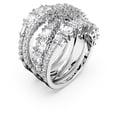 thumbnail image 2 of Anillo Swarovski Hyperbola con cortes mixtos en cristal transparente, 2 of 6