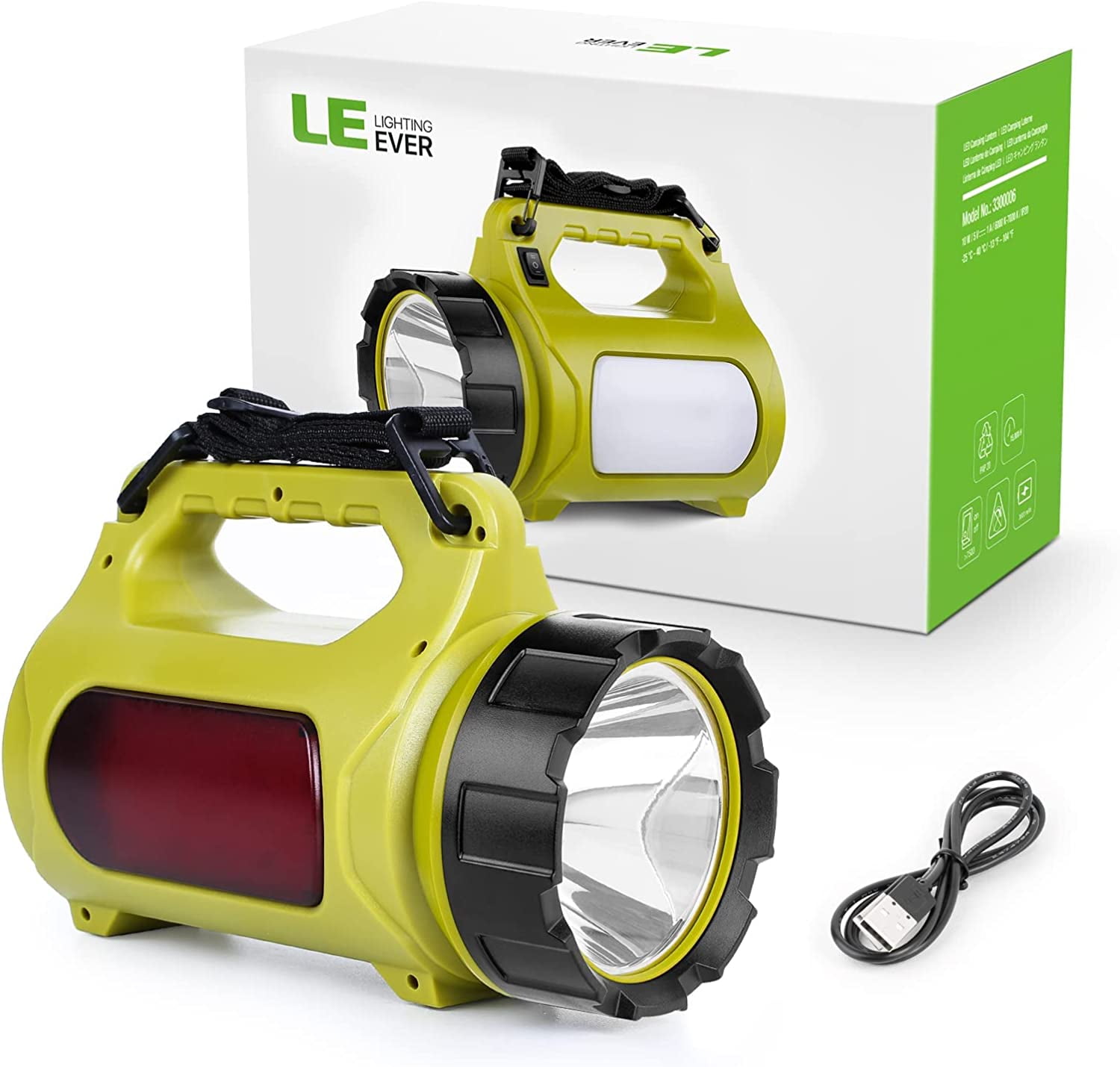 LE 10W Rechargeable LED Spotlight Camping Lights