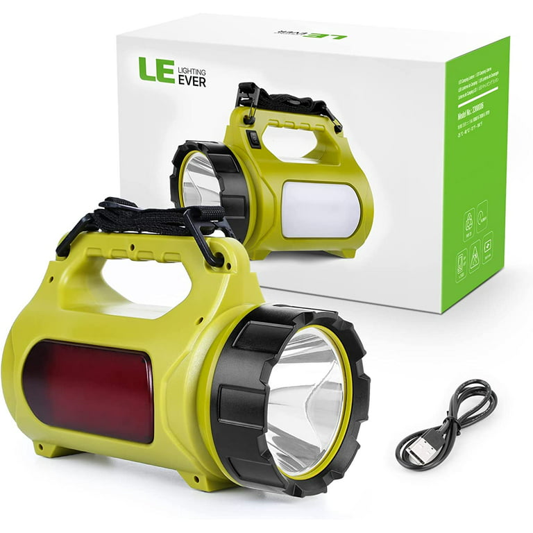 Lepro Rechargeable Camping Lantern Flashlight, 1000 Lumen 5 Modes Outdoor  Searchlight with 3600mAh Power Bank, Portable Work Light for Hiking