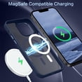thumbnail image 6 of BENTOBEN iPhone 13 Pro Max Case Compatible with Mag-Safe 6.7" Tpu Magnetic Car Mount Support Dark Blue, 6 of 8