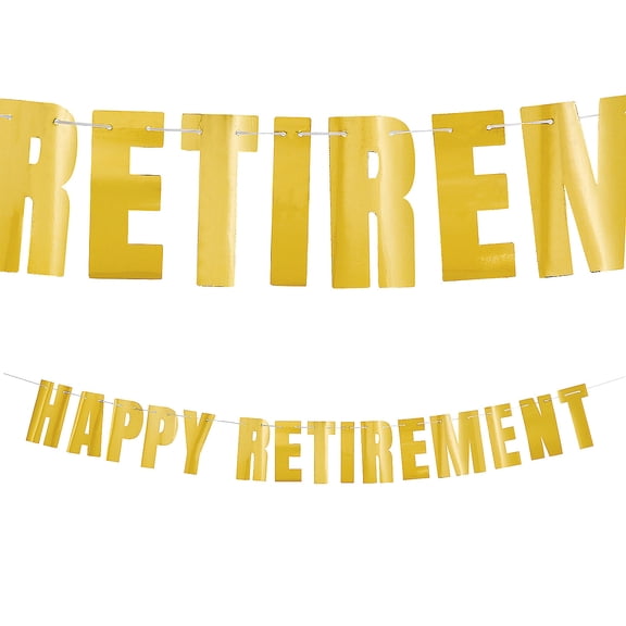 Fun Express Happy Retirement Garland
