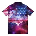 thumbnail image 4 of Men's USA 250th Anniversary American Flag Palm Tree Polo Shirt Patriotic Casual Short Sleeve America 250 Merchandise, 4 of 6