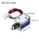 thumbnail image 2 of Cerradura Electromagnética Solenoide Mini DC12V 0.42A 3mm Tipo Empujar y Tirar para Cerradura de Puerta de Gabinete Eléctrico, 2 of 4