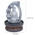 thumbnail image 4 of With Light Buddha Statue Water Fountain Desktop Fountain, Tabletop Fountain, Office For Home US Plug 110V, 4 of 8