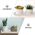 thumbnail image 3 of Pawsdot 3Pcs Rectangular Plant Trays White Plastic for Indoor Gardening Flowerpot Base, 3 of 8