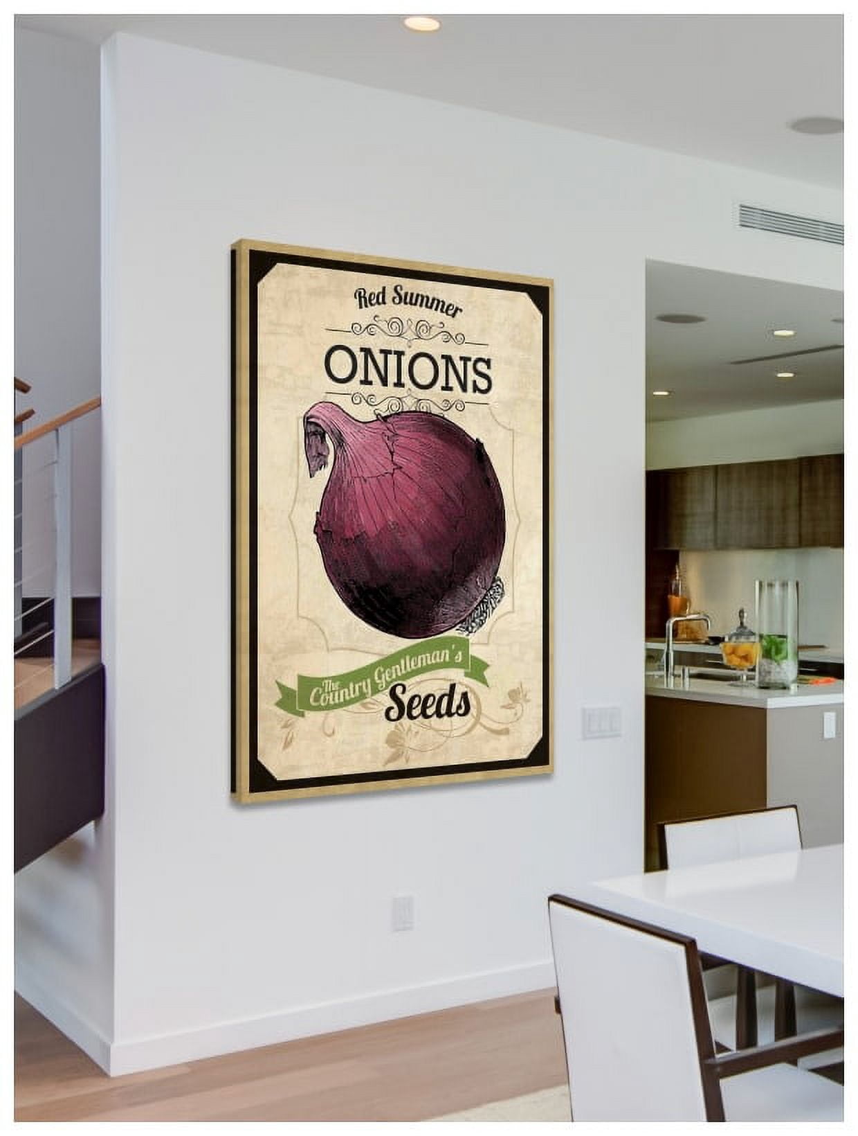 Marmont Hill "Seed Packet Onion" Painting Print on Canvas