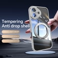 thumbnail image 2 of ELEHOLD Case for iPhone 16, Shockproof Anti-Scratch Full Camera Protector Case with 360° Ring Holder Stand,Gray, 2 of 11