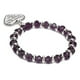 thumbnail image 5 of Pulsera de cristal púrpura, pulsera de moda para mujer, pulsera de metal púrpura, pulsera colgante, rendimiento de primer nivel, 5 of 8
