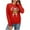 Red, variant on Christmas Sweaters Women Cane Bowknot Sequined Sweater Autumn And Winter Round Neck Long Sleeve Knitted Cardigan Relaxed Fit Lightweight Sweaters for Women Red M