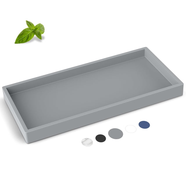 Bandeja de baño EG-SIPRO EG-SIPRO, de silicona, rectangular, gris