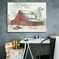 thumbnail image 5 of Epic Graffiti 'Winter Barn with Pickup Truck' by Cindy Jacobs, Canvas Wall Art, 34"x26", 5 of 8