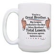 thumbnail image 2 of ThisWear Funny Political Gifts You're a Great Brother Everyone Agrees Joke Gift Best Little Brother Gifts Funny Coffee Cup Gift 15oz Coffee Mug, 2 of 4