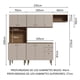 thumbnail image 3 of Cocina Integral Completa Modular Madesa Gourmet 235cm MC 04, 3 of 10