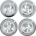 thumbnail image 3 of MesaSe 4Pcs Golf Ball Marker Ball Marker Stencil Stainless Steel Golf Ball Marker Stencil Custom Tool Golf Marker Ball Marker Funny Golf Ball Marker Stamper Alignment Drawing Tool 6cm, 3 of 11