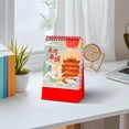 thumbnail image 5 of Kuroiy 2026 Desk Calendar, Festive Red Mini Desktop Planner, Thick Paper, Holiday Marked, Sturdy Stand, Easy Page Turning, Year-Round Scheduling, Giftable Packaging, 5 of 7