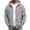 W7-Light Gray, variant on Men's Zip-Up Hoodie Long Sleeve Drawstring Jackets with Zipper Pockets Solid Color Hooded Sweatshirts Fall Winter Workout Gym Hiking Outdoor Outfits