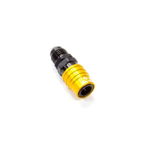 Jiffy-Tite 21406 2000 Series Quick Release Adapter Straight 6 AN Male to Quick Release Socket Valved - EPDM Seal