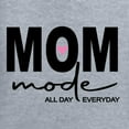 thumbnail image 5 of Wild Bobby, Mom Mode All Day Everyday Mother's Day Women’s Standard V-Neck Tee, Heather Grey, X-Large, 5 of 6