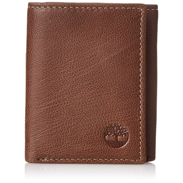 Billetera Timberland de piel auténtica triple con bloqueo RFID