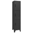 thumbnail image 1 of vidaXL Locker Cabinet Anthracite 38x45x180 cm Steel, 1 of 5