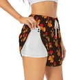 thumbnail image 2 of Haiem Cute Squirrel Women's 2 in 1 Running Shorts - Lightweight Athletic Workout Gym Yoga Breathable Sports Shorts Liner with Phone Pockets-Small, 2 of 9