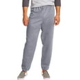 thumbnail image 4 of Hanes EcoSmart Men's Fleece Sweatpants, Value 2-Pack, 32" Black/Light Steel M, 4 of 7