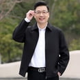 thumbnail image 5 of Men Blouses Wool Coats for Men Big And Tall Mens Winter Sweaters Pullovers Jacket Casual Cold Weather Jacket Lined Nylon Snowboarding Coat Pants Mens Winter Jackets under 40 Heavy Work Coat Black L, 5 of 8