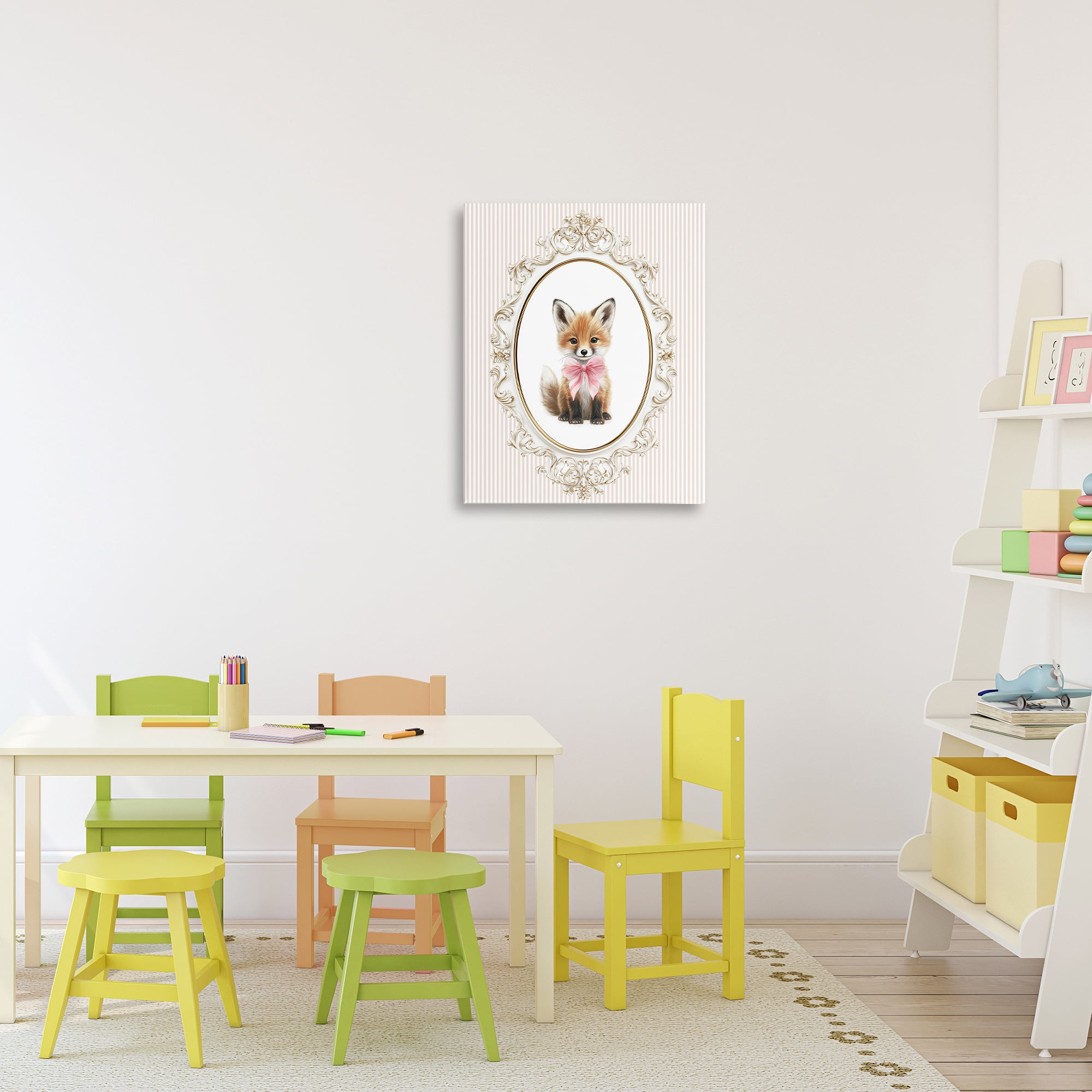 Stupell Industries Vintage Baby Fox Canvas Wall Art, design by Christine Simpson Art