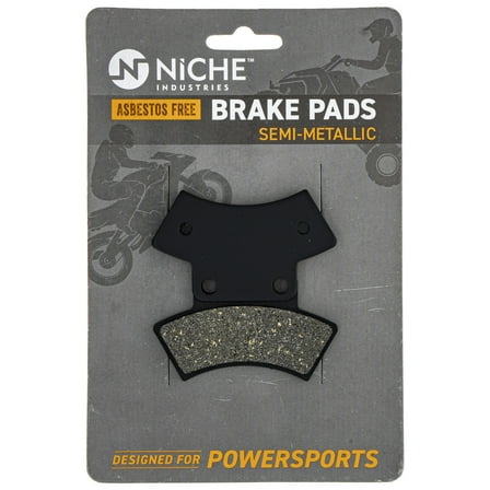 Niche Rear Center Brake Pad Set for Polaris Scrambler 500 Semi-Metallic ATV 519-KPA2230D