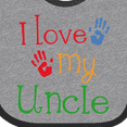 thumbnail image 4 of Inktastic I Love My Uncle Childs Boys or Girls Baby Bib, 4 of 4