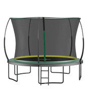 Mini Trampoline, YC 12FT Springfree no Gap Trampoline- Green, Dark Green Trampoline For Kids,Steel Fitness Trampoline, Fitness & Sports Fitness Trampolines
