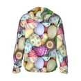 thumbnail image 3 of Fotbe Colorful Easter Eggs Men's Women's UPF 50+ Sun Protection Jacket Hooded Cooling Shirt with Pockets Hiking Outdoor Performance-XX-Large, 3 of 9