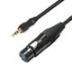 thumbnail image 2 of Cable de micrófono de 2/3M con bloqueo de 35mm a XLR Cable trenzado a reutilizable, 2 of 6