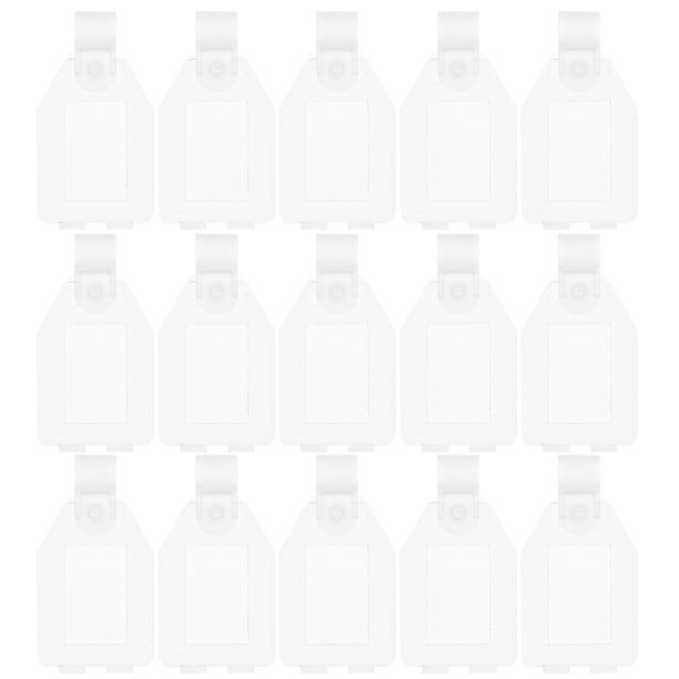 20 soportes para etiquetas de precio de venta al público, soportes para letreros de mercancía para supermercados