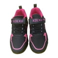 thumbnail image 3 of Ticikt Girls Lightweight Mesh Sneakers with Heart Print Breathable for School & Casual Wear,Black, 3 of 9