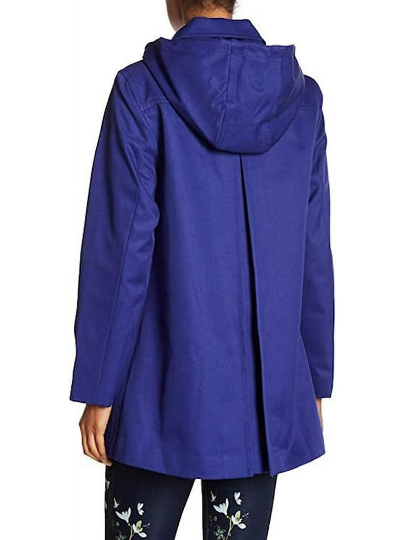 Kate Spade New York Scallop Pocket Raincoat, Delft Blue