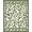 Green, Pattern 9, variant on ODIKA 4'x6' Machine Washable Non-Slip Area Rug, Elegant Botanical Motif with Vintage Floral Scrollwork Beige High Traffic Rug, Ivory, 206526