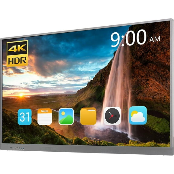 Velamnia 55" Smart Board for Classroom Digital Whiteboard Built in Dual System Electronic Whiteboard Electric White Board Digital White Board with Wall Mount