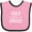 Pink and Black, variant on Inktastic Hold Your Horses in White Boys or Girls Baby Bib