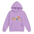 thumbnail image 4 of Mercatoo 𝗕ack to School Hoodie for Girls Boys Preschool Student Long Sleeved Hooded Sweatshirt Preppy Classic Tees Tops, 4 of 4