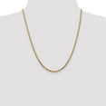 thumbnail image 2 of Real 14kt Yellow Gold 2.9mm Flat Beveled Curb Chain; 22 inch; Lobster Clasp; for Adults and Teens; for Women and Men, 2 of 5