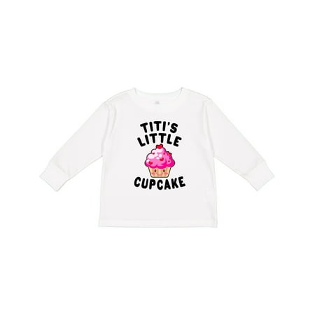 

Inktastic Titis Little Cupcake Gift Toddler Toddler Girl Long Sleeve T-Shirt