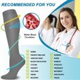 thumbnail image 6 of 3 Pairs Compression Socks for Women & Men Circulation 15-41 mmHg - Better Blood Flow, Swelling , Best Support for Medical, Running, Nursing, 6 of 6