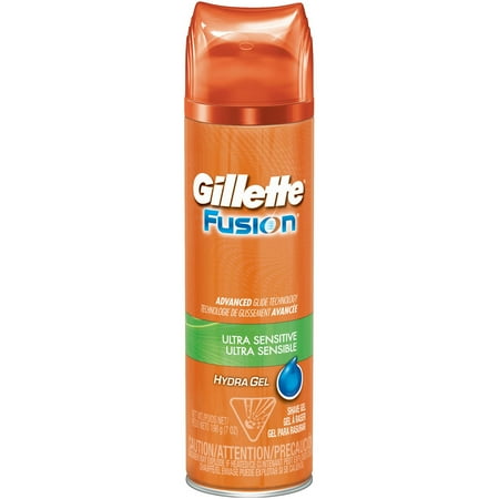 Gillette Fusion HydraGel Ultra Sensitive Men's Shave Gel, 7oz