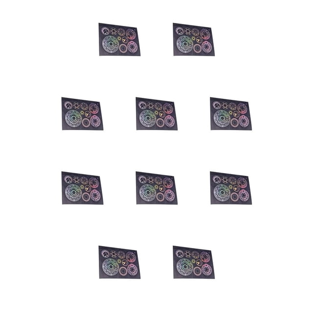 stanreset Transparent Stickers with Multiple Pattern Beautiful DIY Accessory Multi-Purpose Scrapbooking Kits for Card Making Cartoon 4 Cartoon 4 10Set