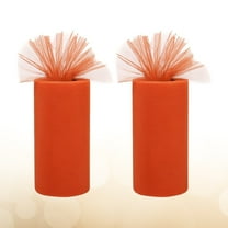 HOMOBABE 2 Rolls Tulle Fabric Roll for Special Events, Weddings, Crafts, Decorations, 11.8 x 0.6 x 0.04 inches