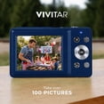 thumbnail image 3 of Vivitar PopCam America 250 Digital Camera – USA Celebration Edition, Old Glory Blue, 48MP Camera with Full HD 1080P Video, 3" Flip Screen, 16X Zoom Compact Vlogging Camera with Built-in Mic, 3 of 6