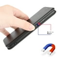 thumbnail image 3 of ZHaobin Magnetic Close Carbon Fibre Flip Cover Leather Case for IPhone 16 Pro Max Plus Wallet Card Slot Phone Stand (Blue,i-Phone 15,Case & Strap), 3 of 7
